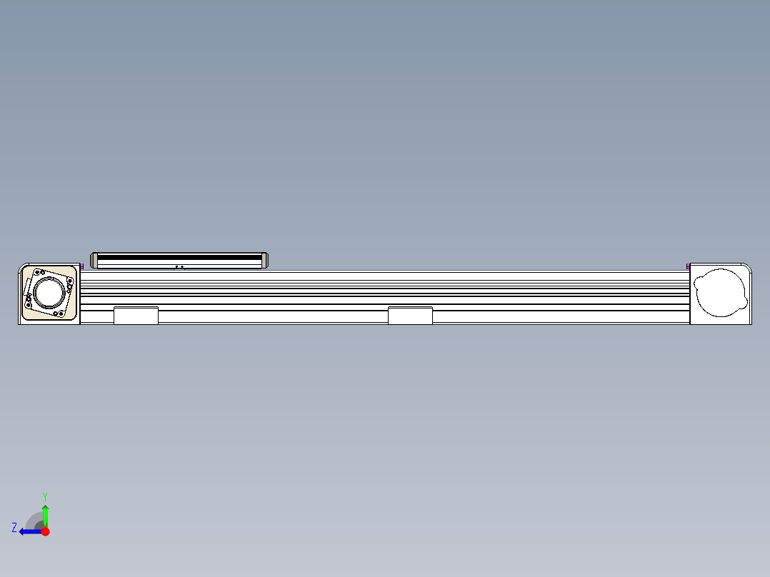 同步带滑台-欧规B8-L176-S600-L-ZP40-D3-N5右视图