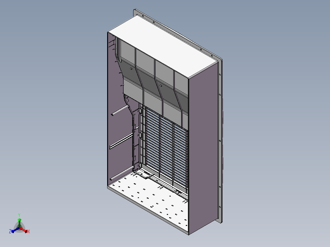 5G一体化机柜模型==1218093==45正等轴测图