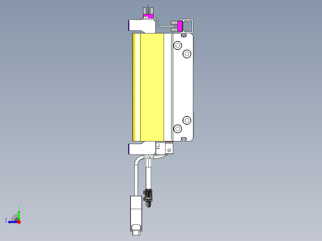 威洛博VL系列3d模型模组2VL14S2Y-S2550右视图