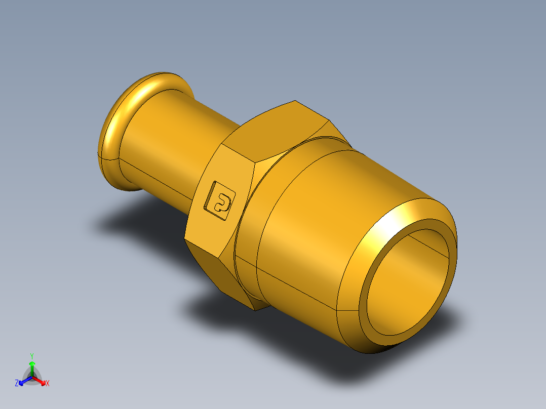 倒齿式工业管接头Beaded Hose Barb to male pipe 68HB-8-8