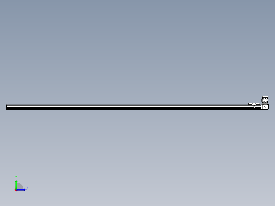 同步带全封闭直线模组TPA-HCB-105D-90-L2650-RU-C-P20-N3左视图