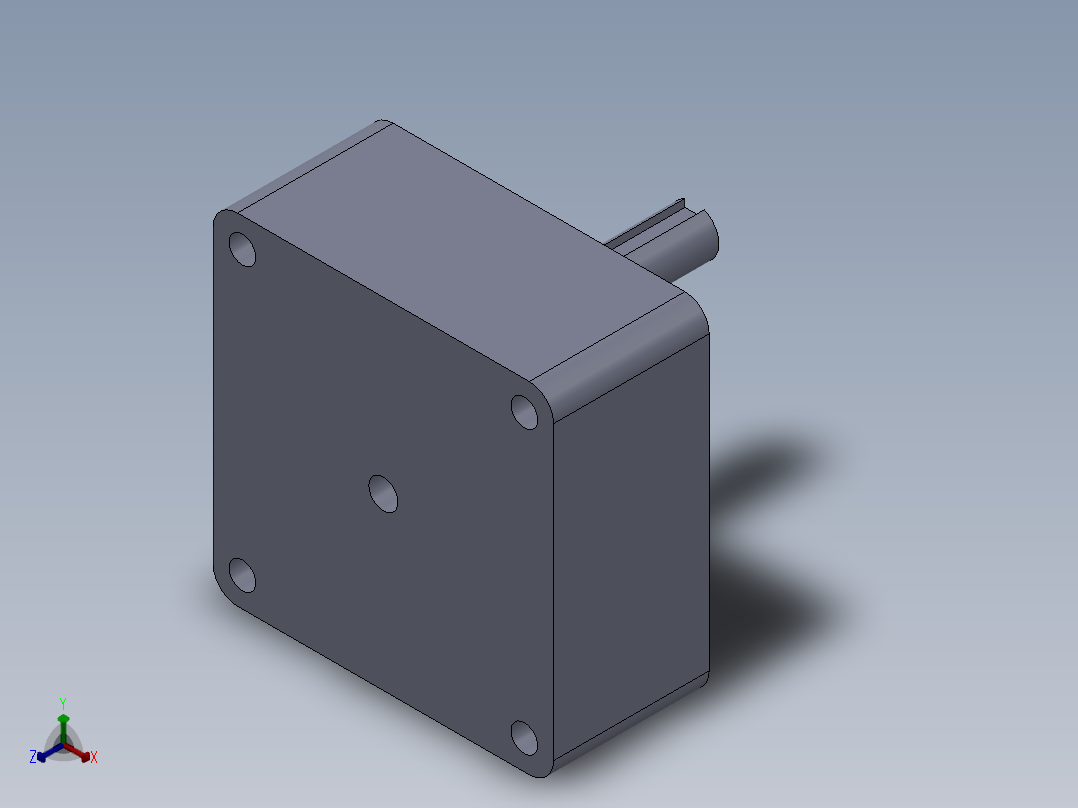 3GN12.5K减速器正等轴测图