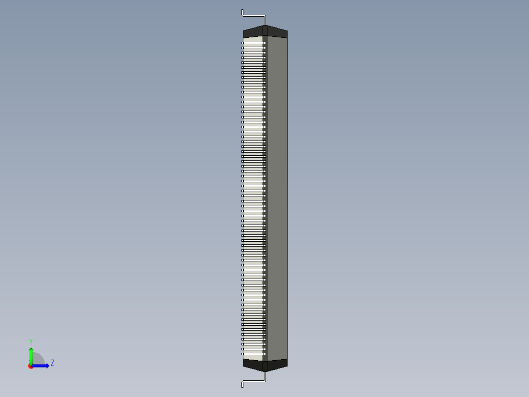 元器件3D封装QFP256_FPT-256P-M06175左视图