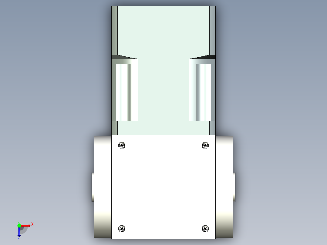 换向器PW90双孔 PLX90-L1 19-80-100-M6.stp俯视图