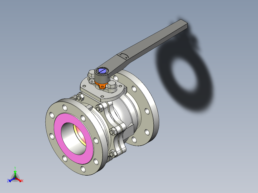 管道手动球阀-水管开关阀-手动阀门User Library-MD52C150DN100-2