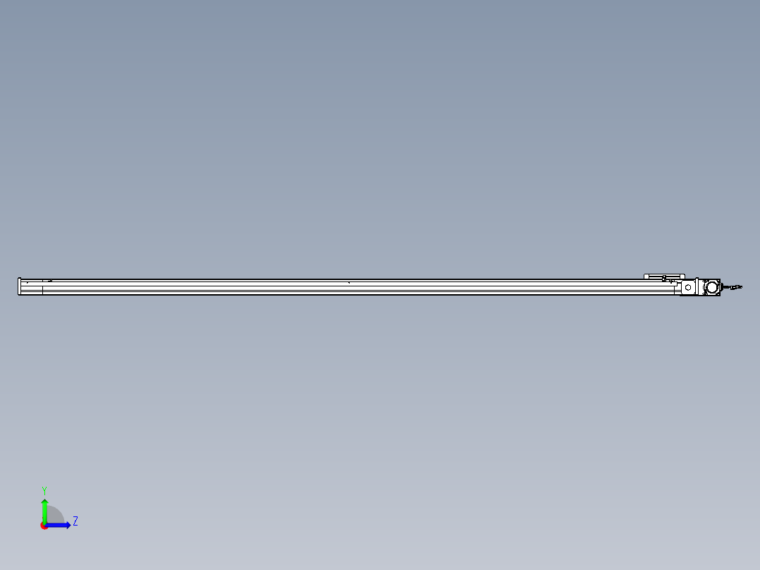 威洛博LB.GB同步带传动--欧规系列LB6A-L65-S2450-BL左视图