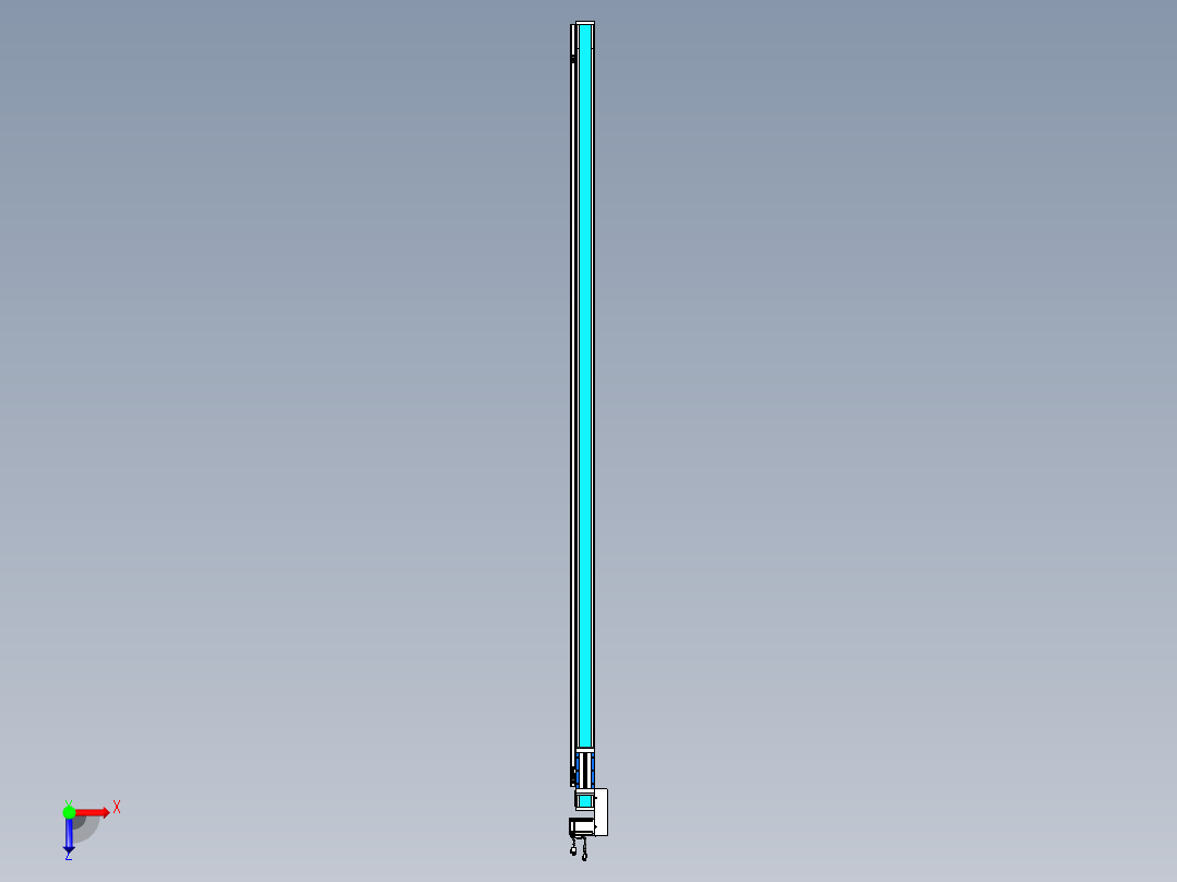 威洛博LB.GB同步带传动--欧规系列LB6A-L65-S2450-BL俯视图