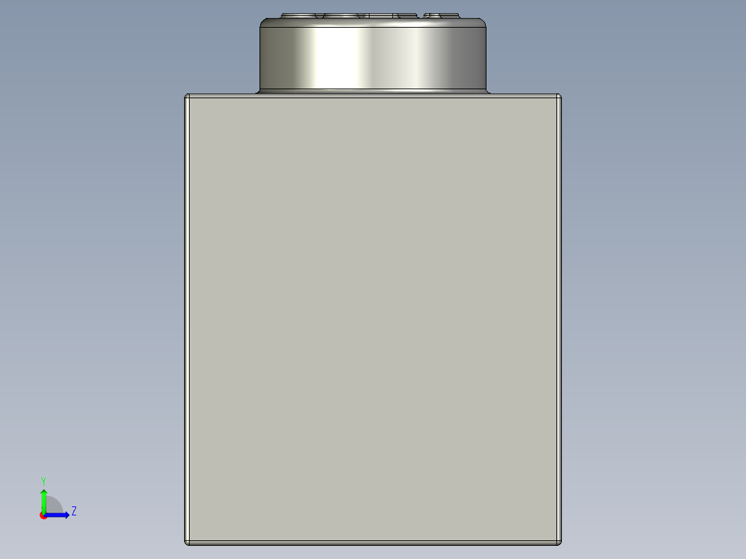 乐高套装 4421基本积木-300801 White Brick 1 x 8.STEP左视图