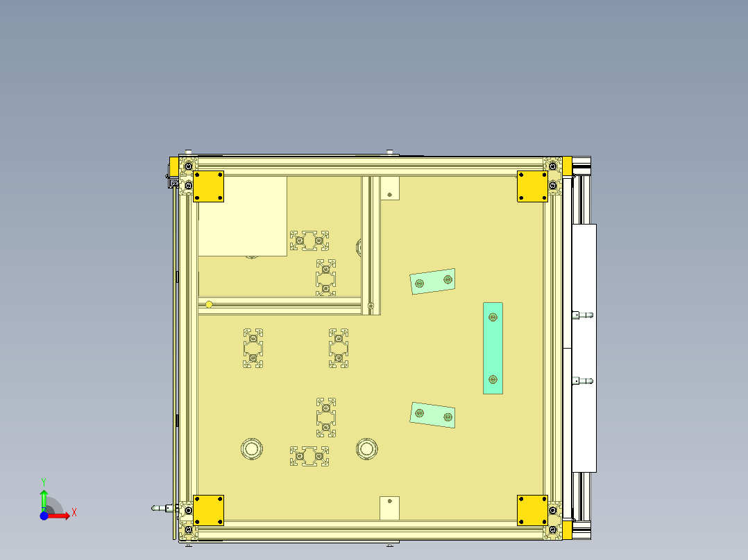 奔驰仪表板骨架铣加工设备前视图