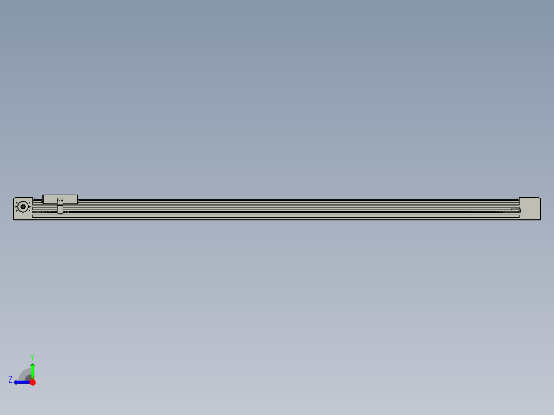 威洛博直线电机模组EB4-L80-S1100-光轴右视图