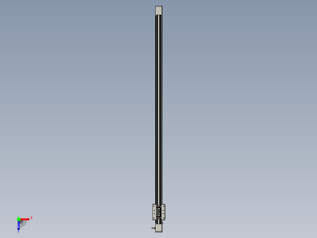 威洛博直线电机模组EB4-L80-S1100-光轴俯视图