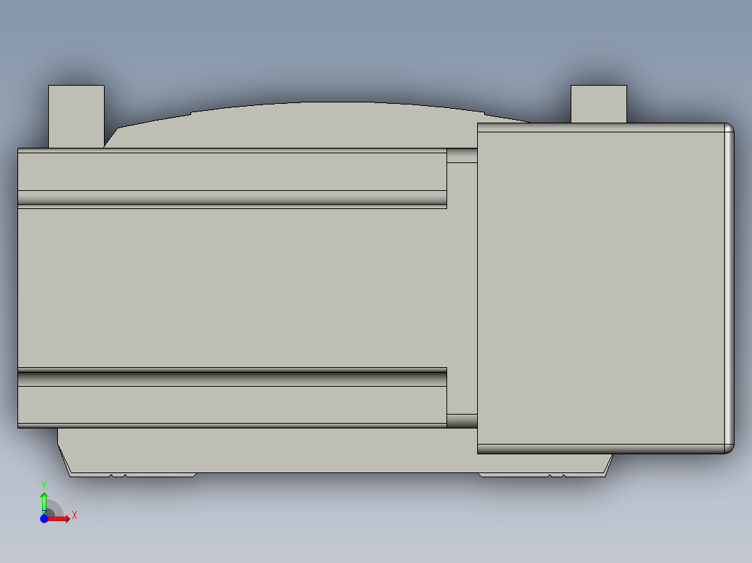 直线模组WG-LHB12-S1850-BR设计图纸前视图