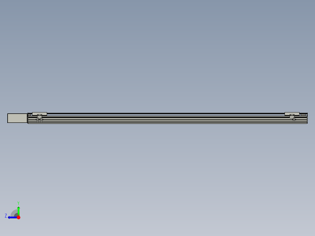 直线模组WG-LHB12-S1850-BR设计图纸右视图