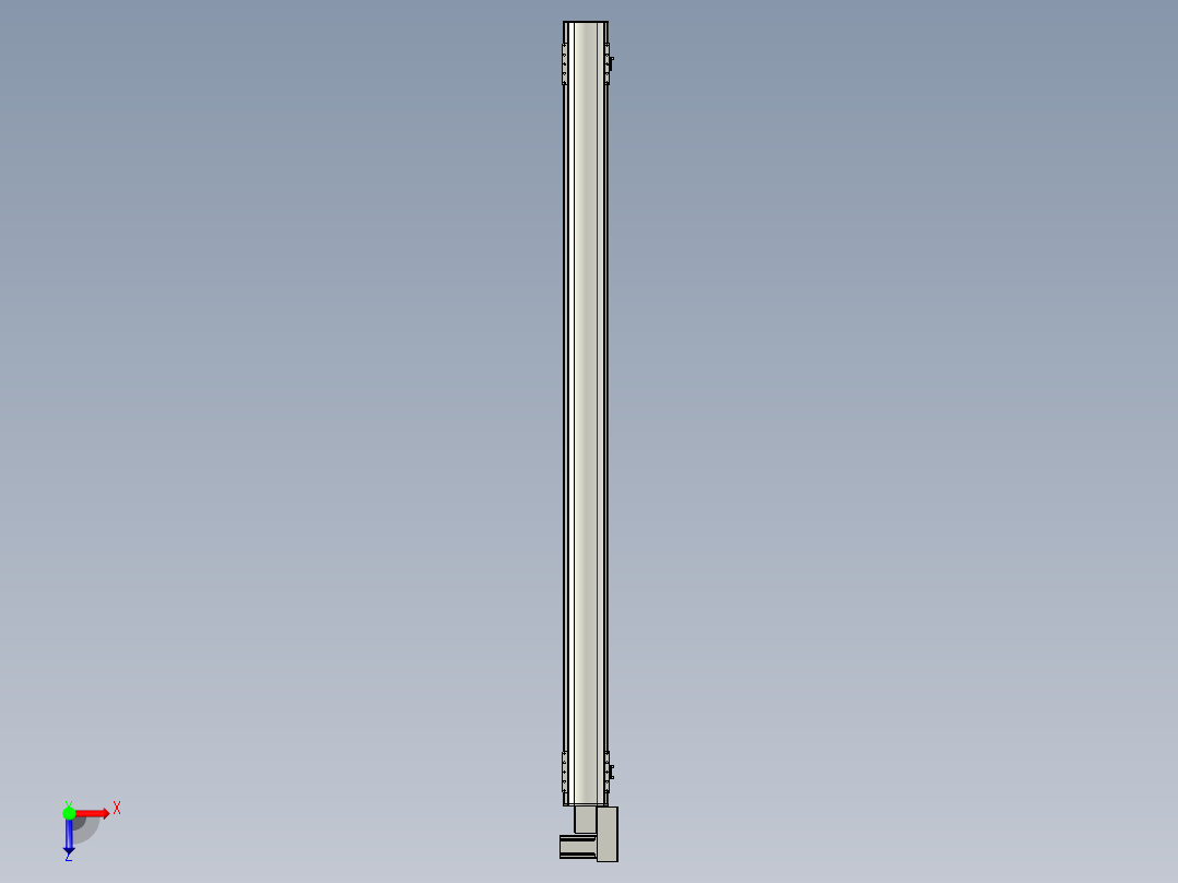 直线模组WG-LHB12-S1850-BR设计图纸俯视图