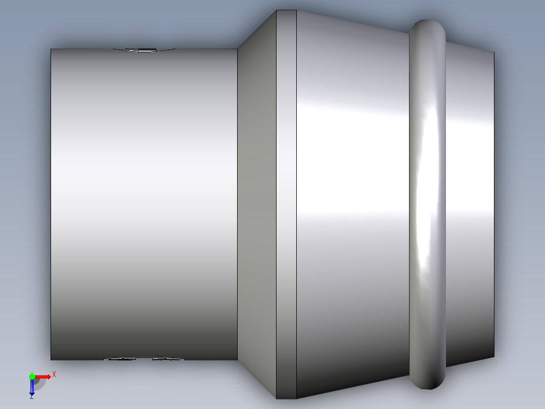卡套式工业通用硬管接头EO_Blanking_plug_for_cones_VKA20CF俯视图