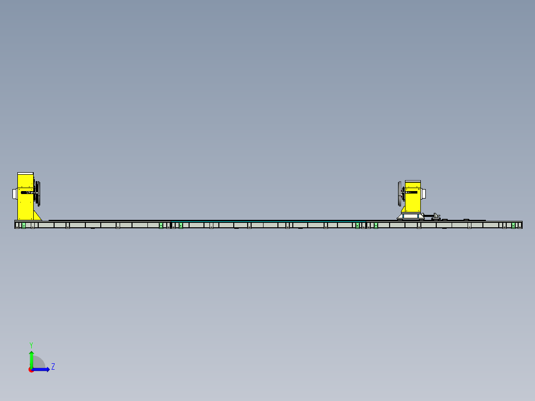 线轴焊接夹具机左视图