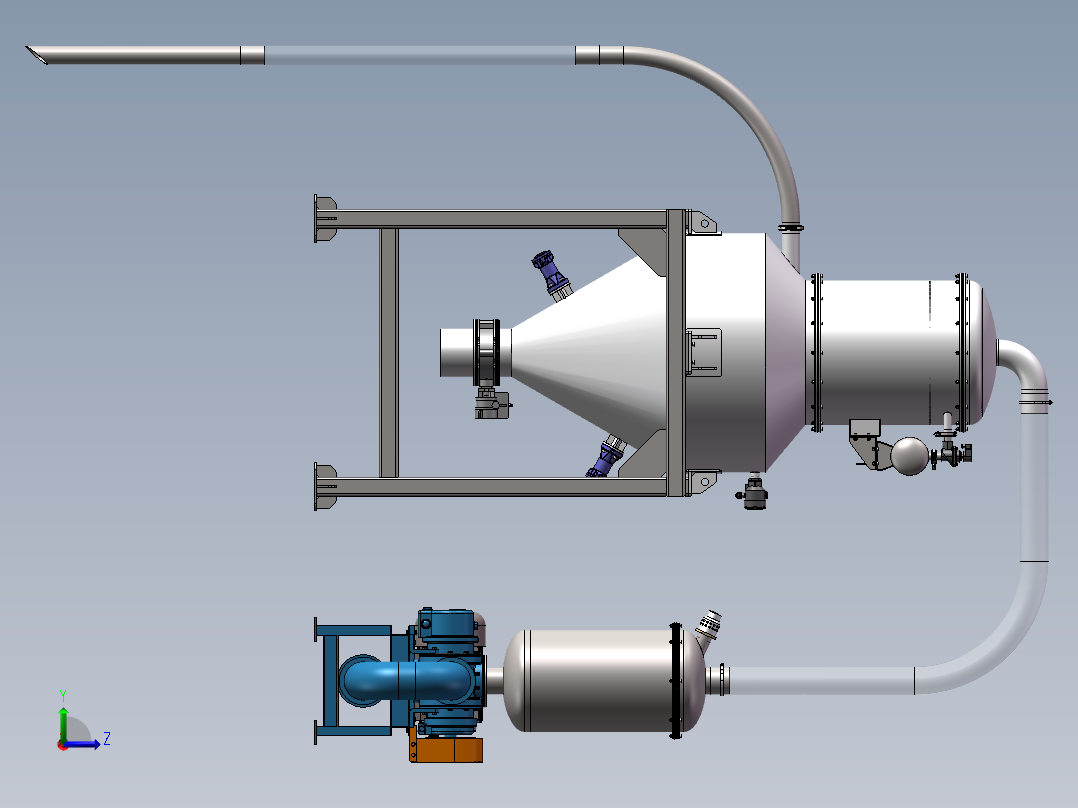 气力输送（负压吸运）左视图