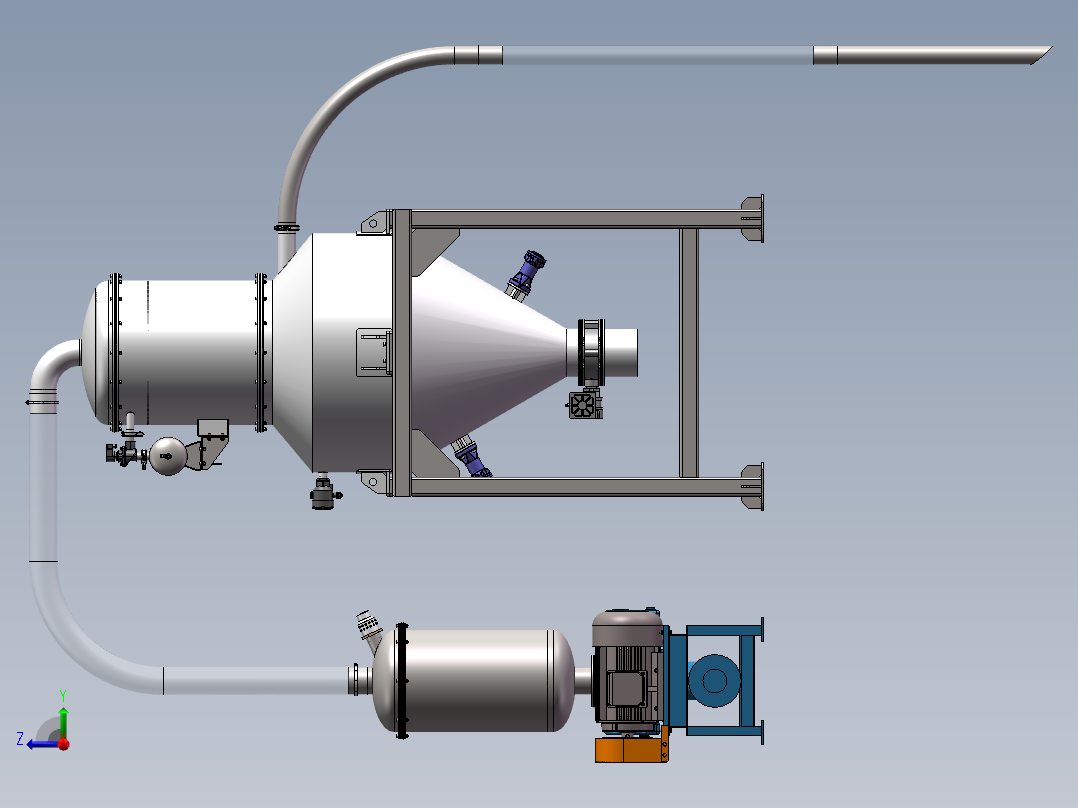 气力输送（负压吸运）右视图