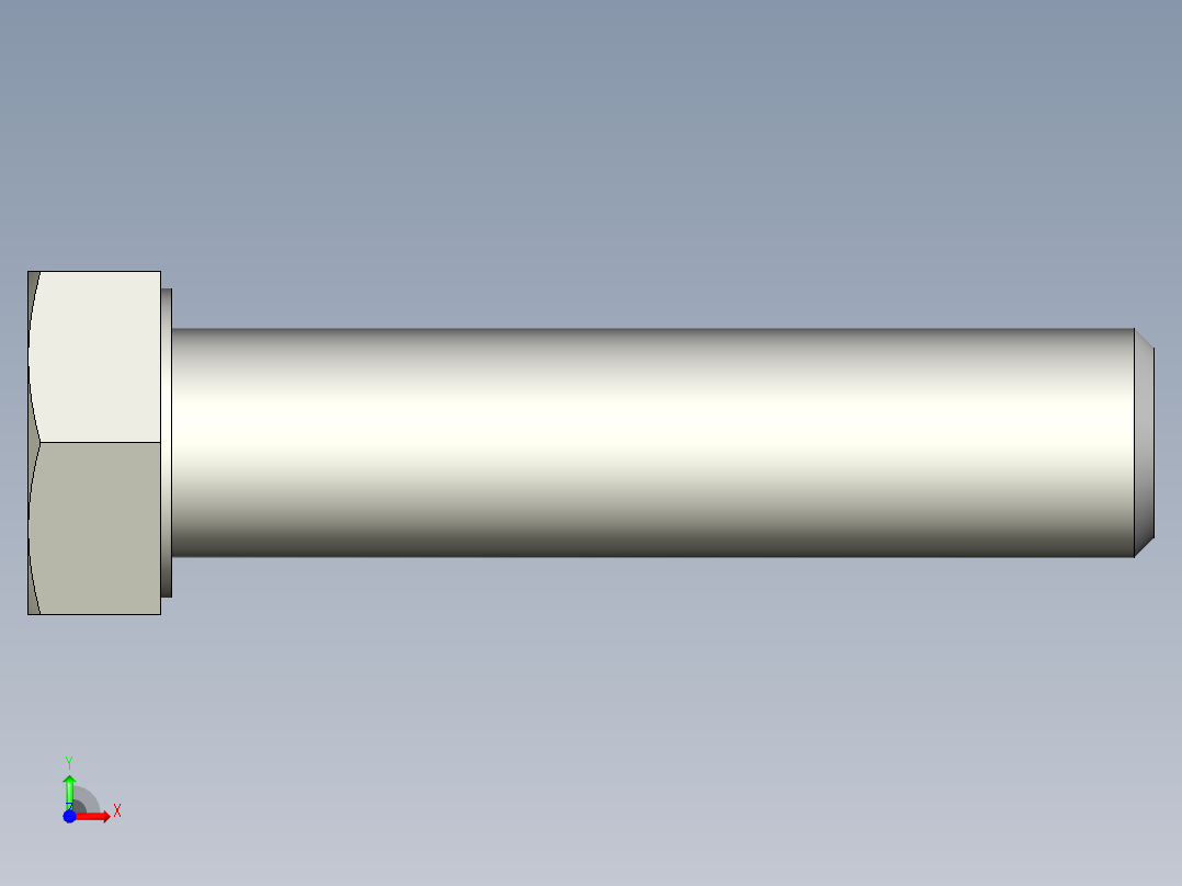 螺钉-DIN_931-M14x2x60_21.stp前视图