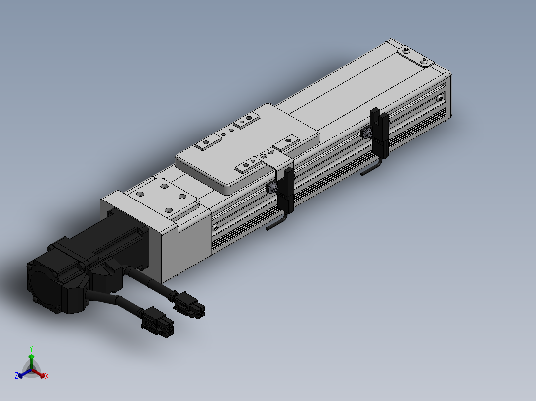 精密模组MY60-T10-100L-BC-P10B-C4-C正等轴测图