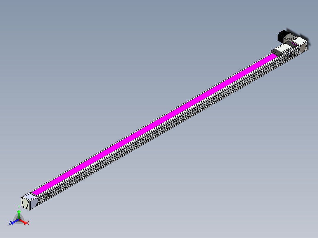 同步带滑台-欧规BC6-L120-S1900-L-P40-D3正等轴测图