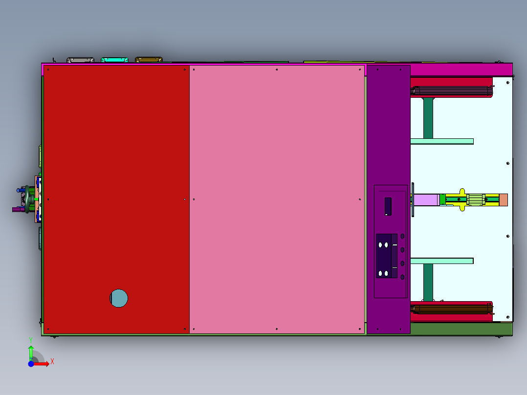 大包装袋连续封口机前视图