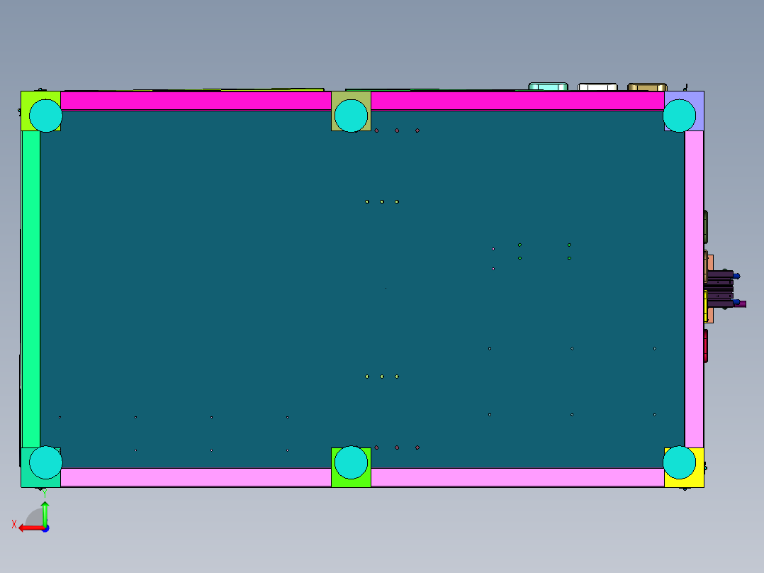 大包装袋连续封口机后视图