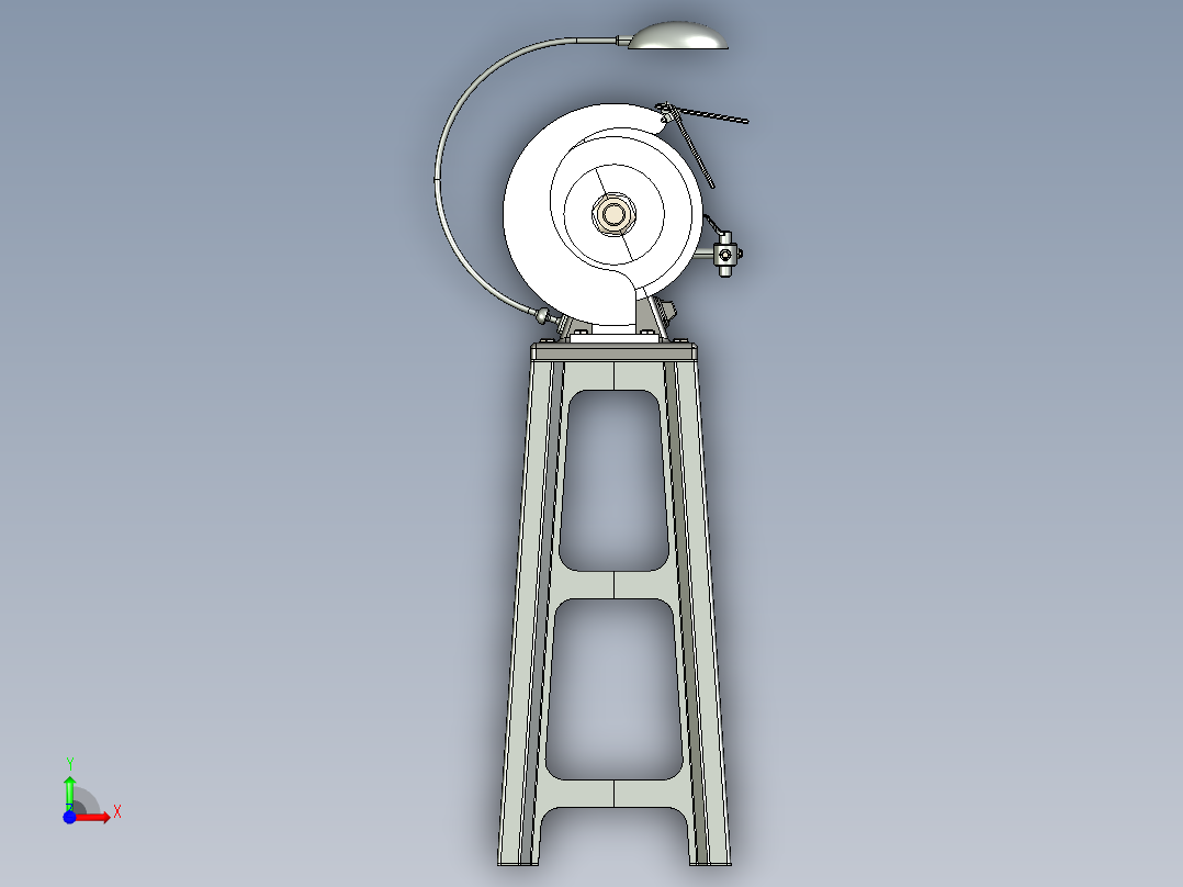 金属板支架前视图