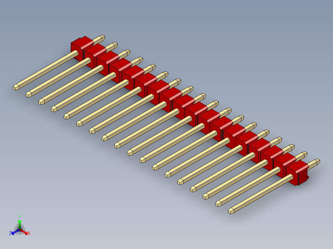 彩色公头100mil（2.54mm）系列-DS1021_red_1x18p_100mil_Type5_rev1.0