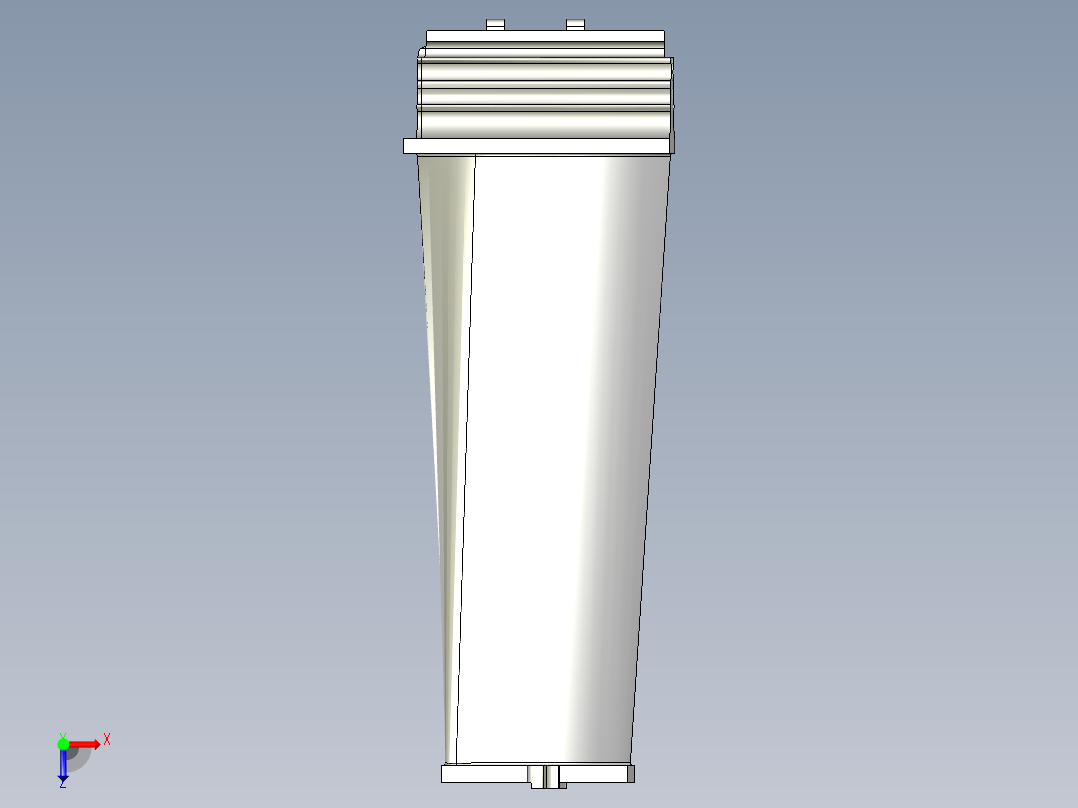 涡轮 叶片 涡扇 (12)俯视图