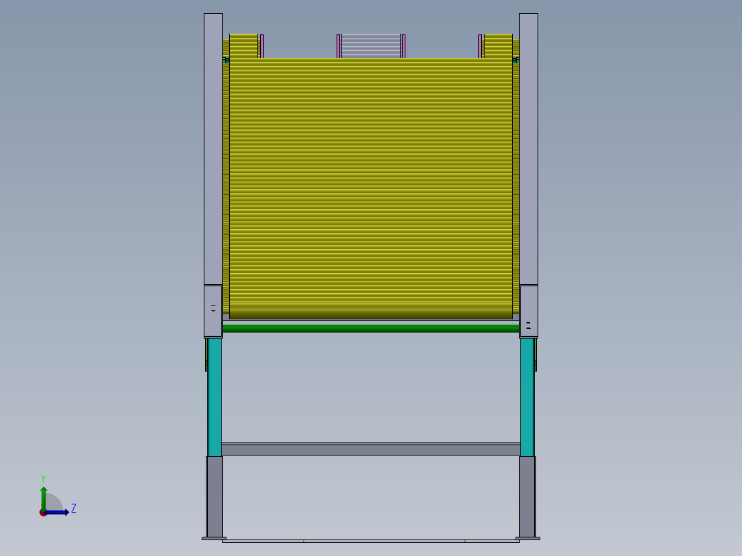 重力滚筒输送机-2-5-sw-stp左视图