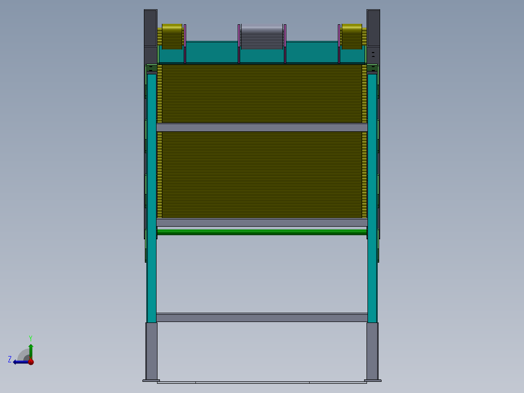 重力滚筒输送机-2-5-sw-stp右视图