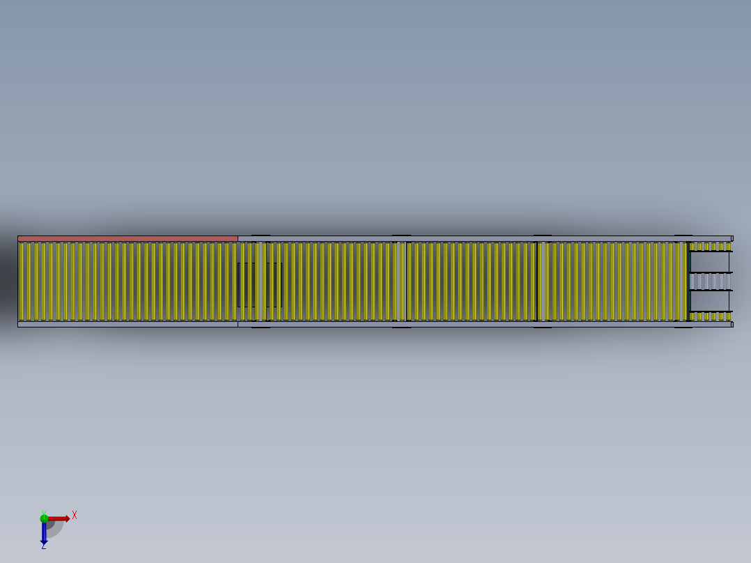 重力滚筒输送机-2-5-sw-stp俯视图