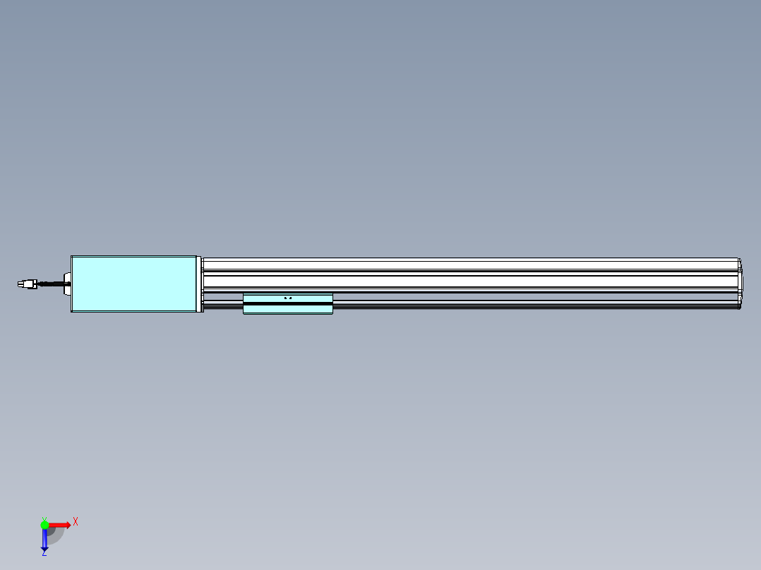 威洛博VBF同步带传动一般环境VBF14-L45-S550-BR-ZP75-C3俯视图