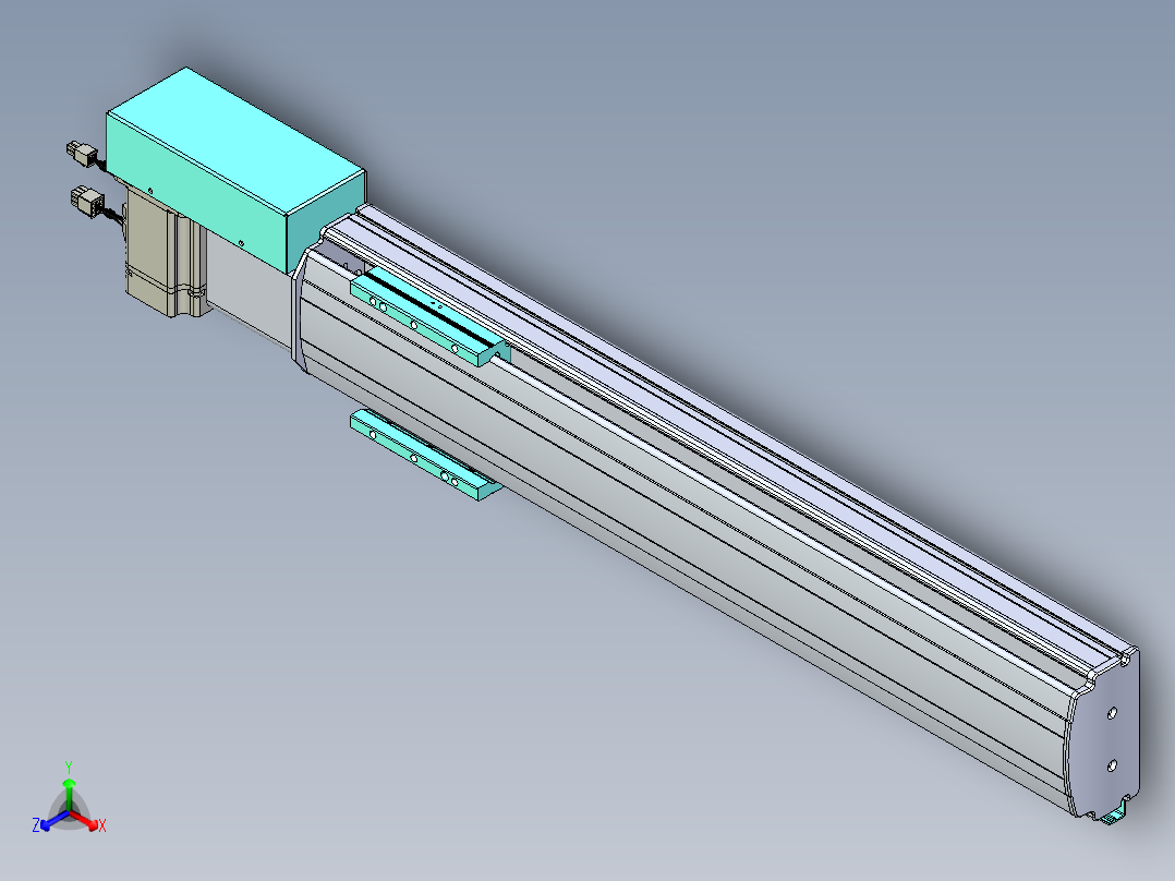 威洛博VBF同步带传动一般环境VBF14-L45-S550-BR-ZP75-C3正等轴测图