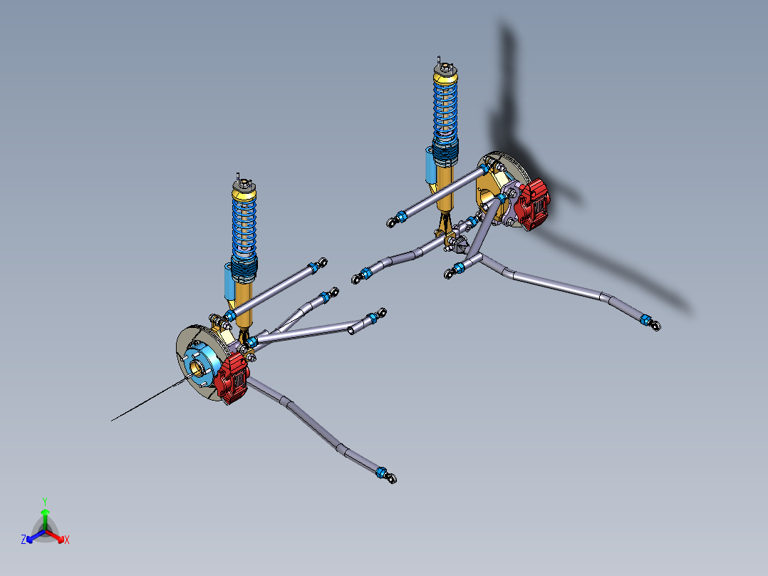 Rear Suspension后悬架正等轴测图