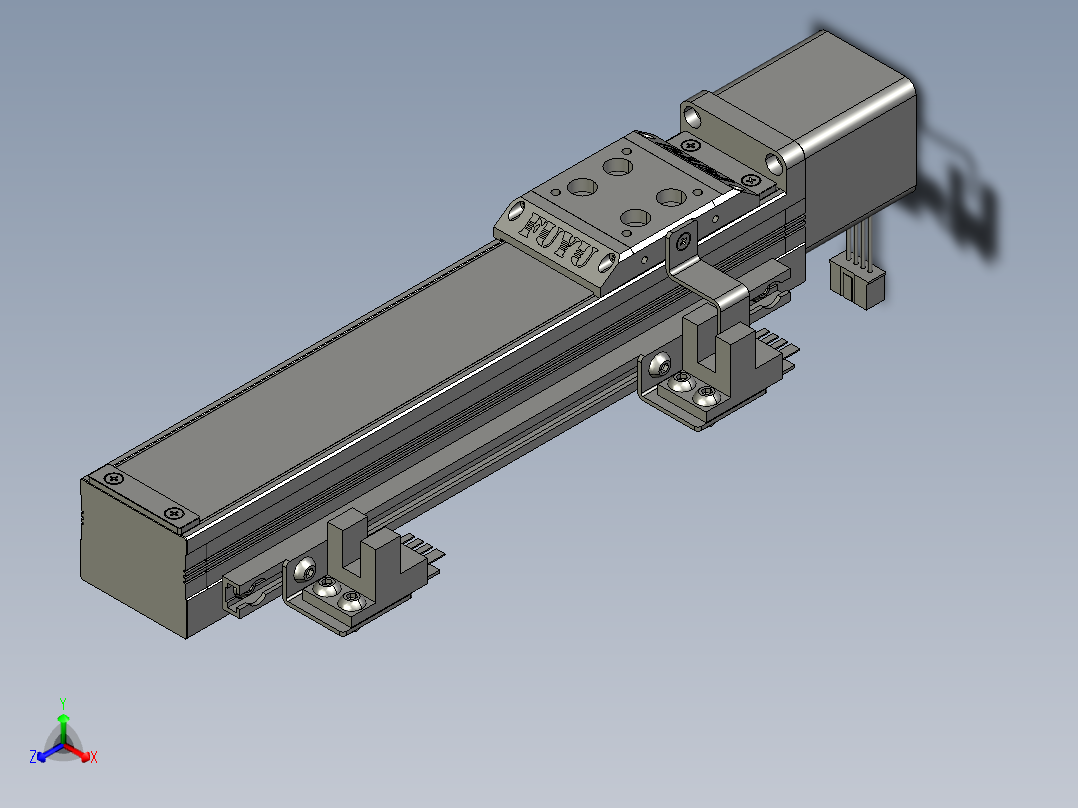 模组FSl30A-E100-02-BC-B28正等轴测图