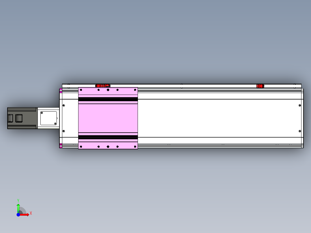 VF丝杆传动-一般环境VF22-L20-C-S550-BC-P75-C4前视图