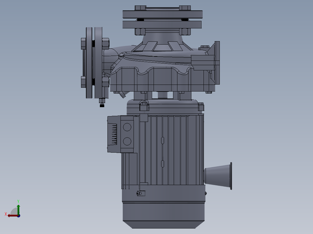 卧式标准离心泵ST50(含内部细节)602415===28后视图