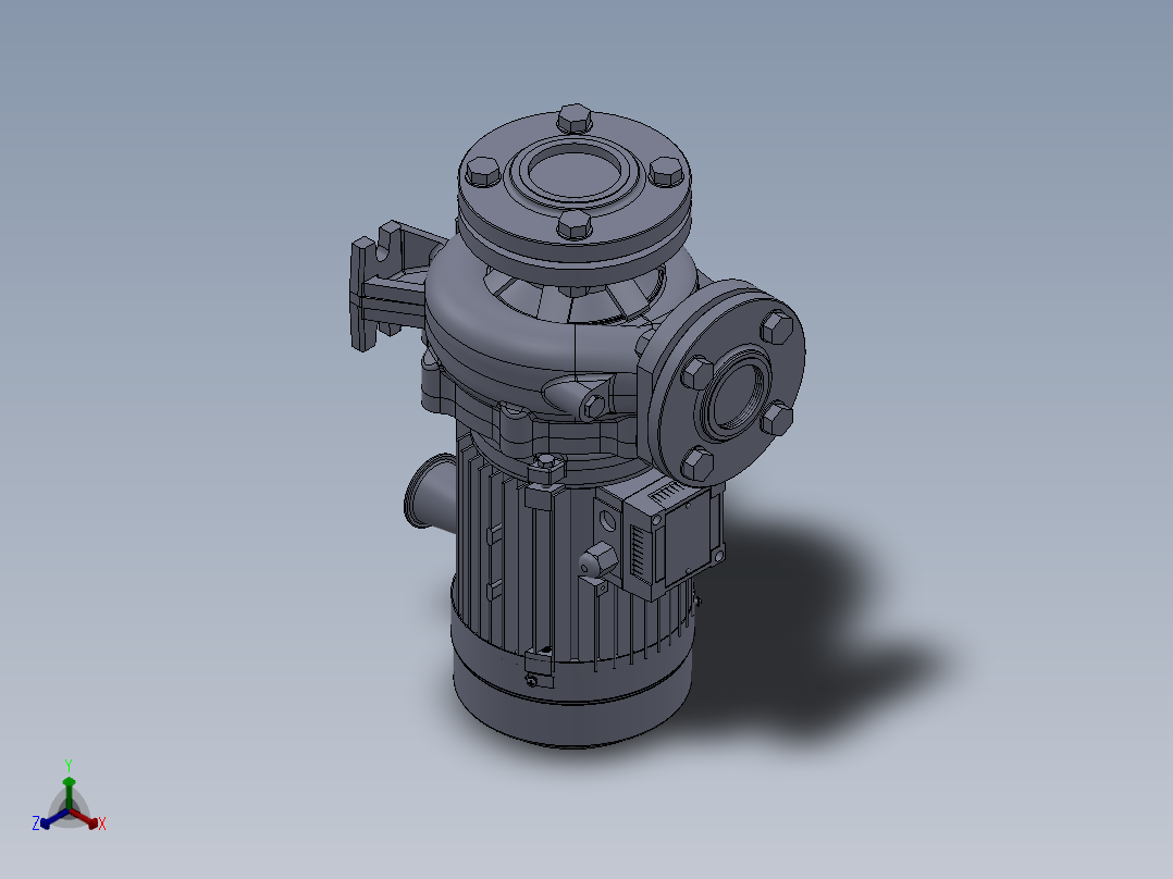 卧式标准离心泵ST50(含内部细节)602415===28正等轴测图