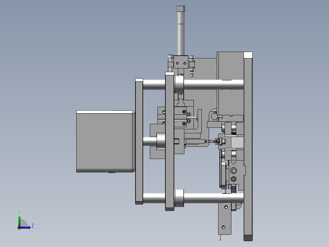 D-SUB鱼叉自动组装机左视图