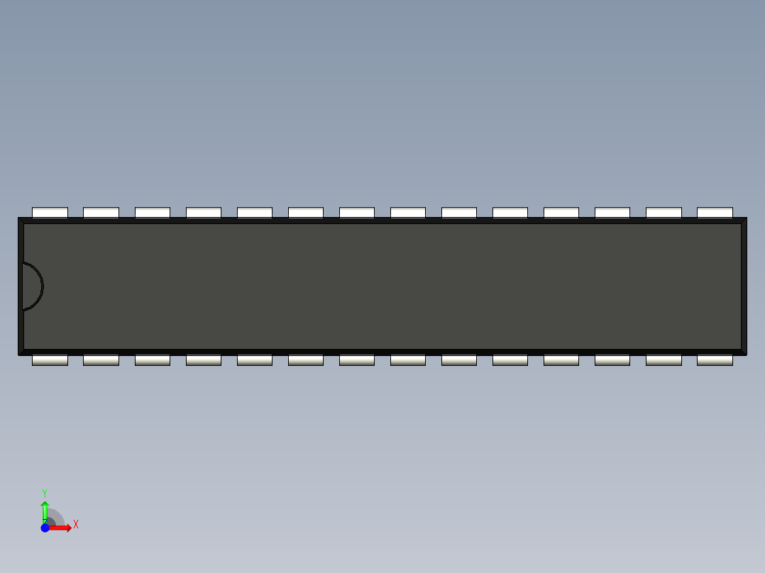 集成电路封装-MS-001AG前视图