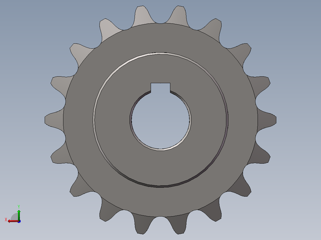 06B-16链轮后视图