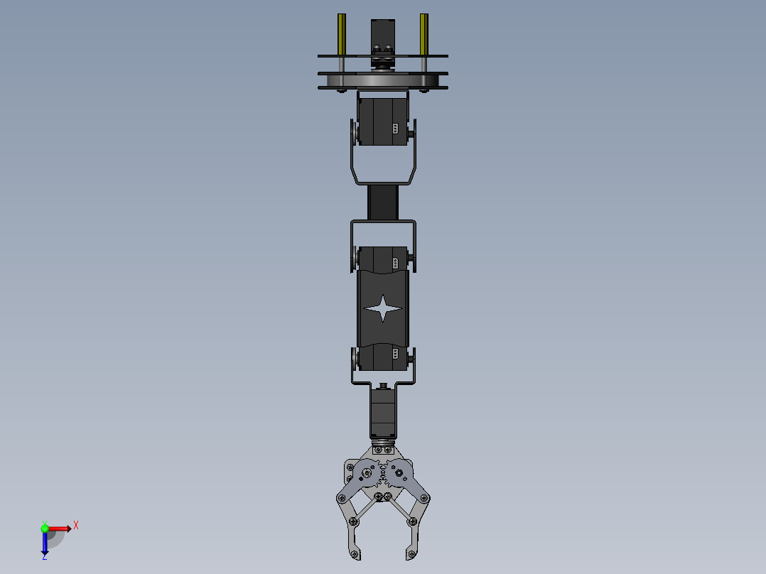 机械臂爪子A1俯视图
