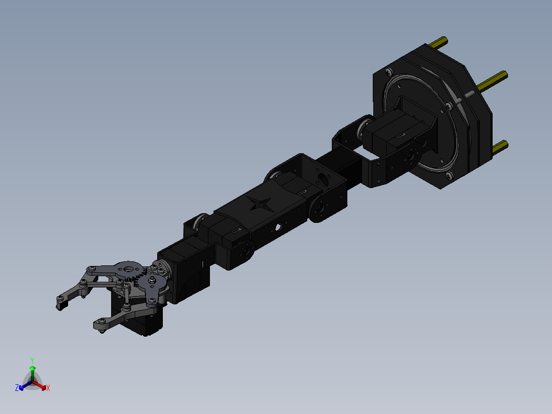 机械臂爪子A1正等轴测图