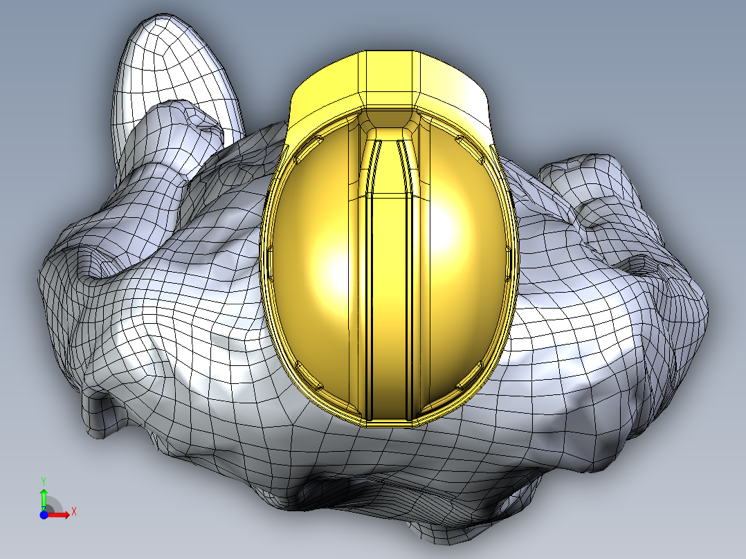 工人模型前视图