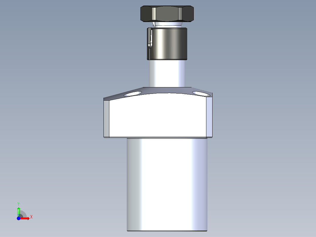 KOSMEKLHA0400-SR-Y30_R01多系列多零件图纸模型前视图
