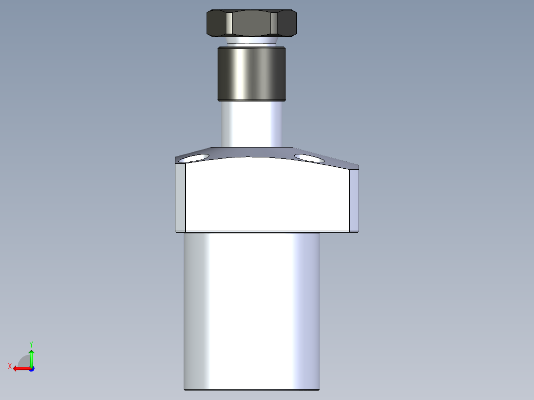 KOSMEKLHA0400-SR-Y30_R01多系列多零件图纸模型后视图