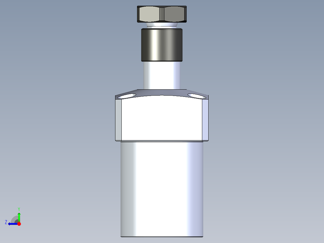 KOSMEKLHA0400-SR-Y30_R01多系列多零件图纸模型右视图