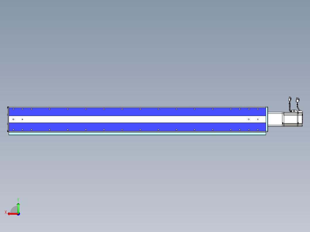 VF丝杆传动-一般环境VF14-Lxx-C-S1150-BC-ZP75-C3后视图